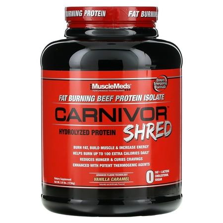 MUSCLE MEDS CARNIVOR SHRED VANILA CARAMEL 4LBS