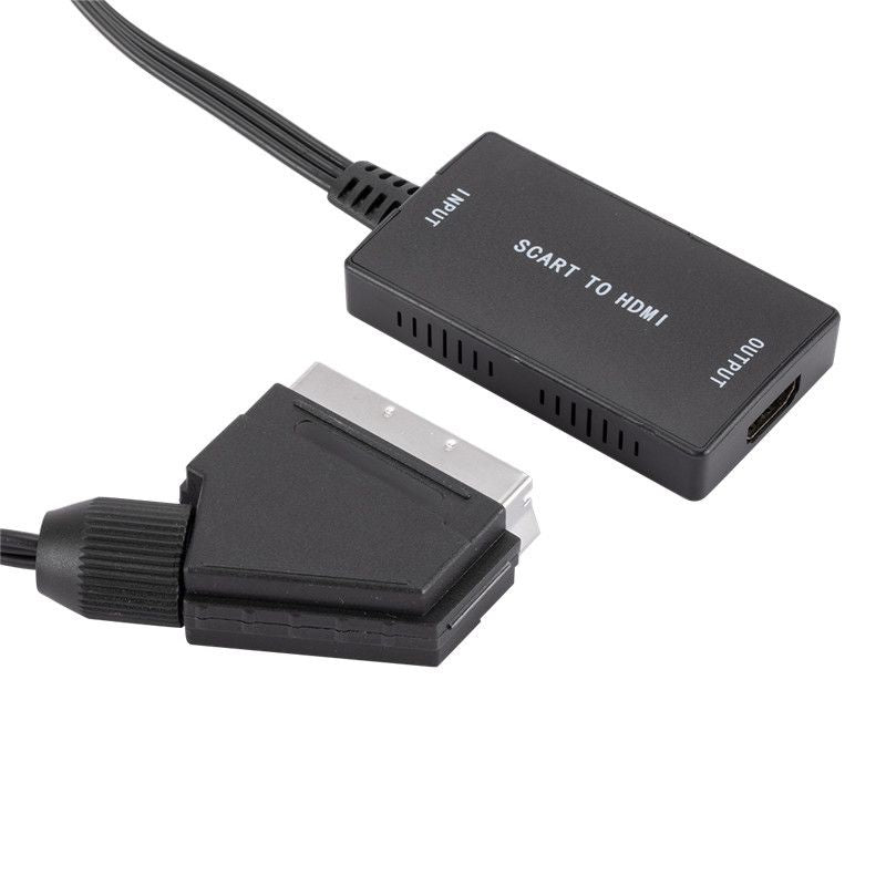 Scart To HDMI Converter High Definition Audio Video Compatible Adapter Connector