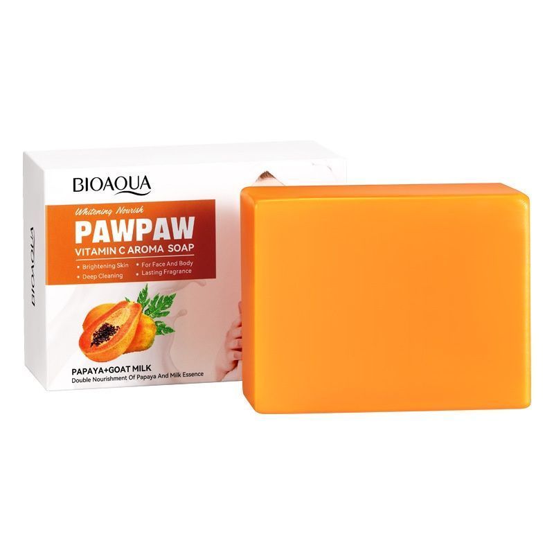 BIOAQUA Papaya Vitamin C Soap Bar for Face & Body -001-BQY71716