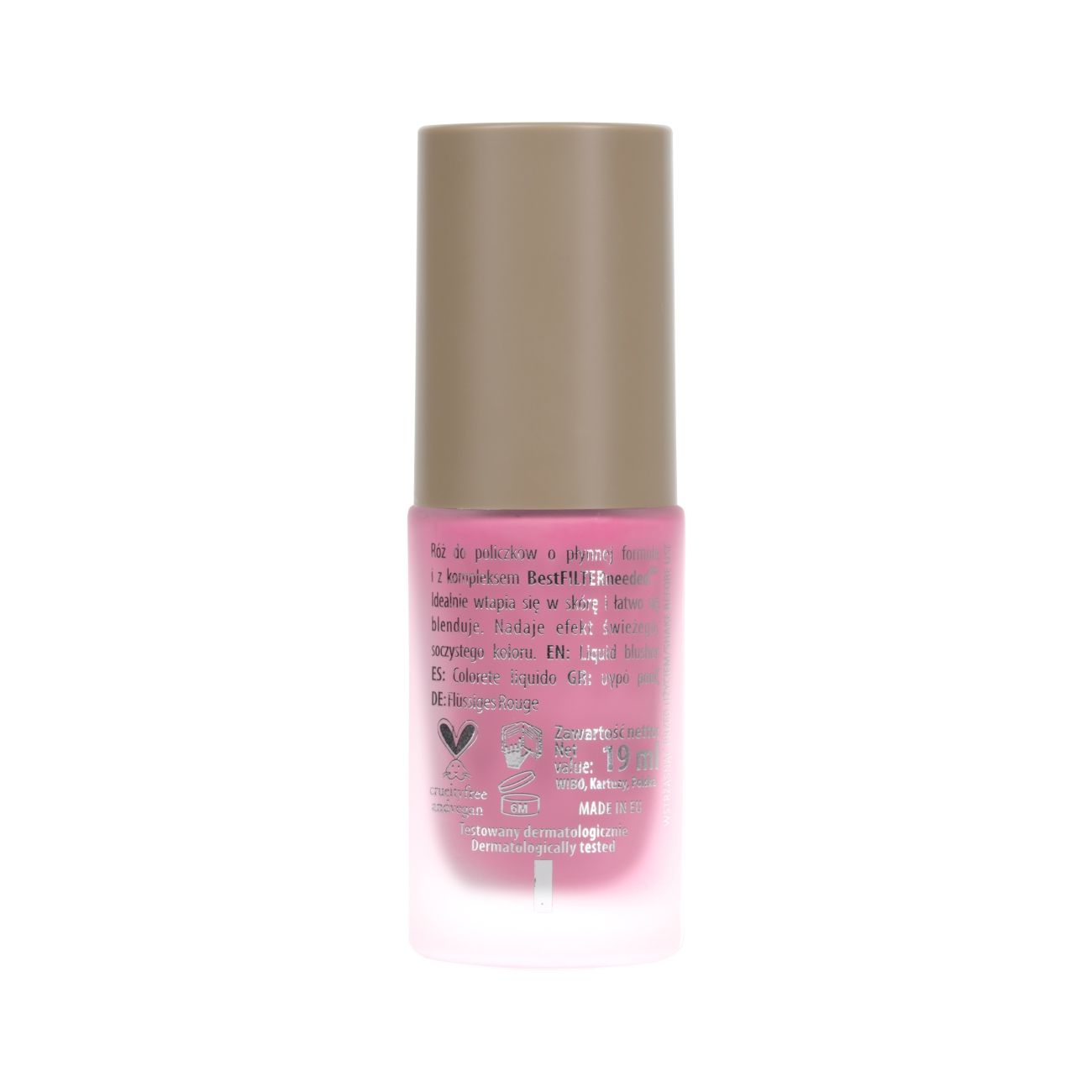 NAM Smart Liquid Blush,  Long Lasting Velvet Cheek Tint, 02 Rose Quartz, 15ml
