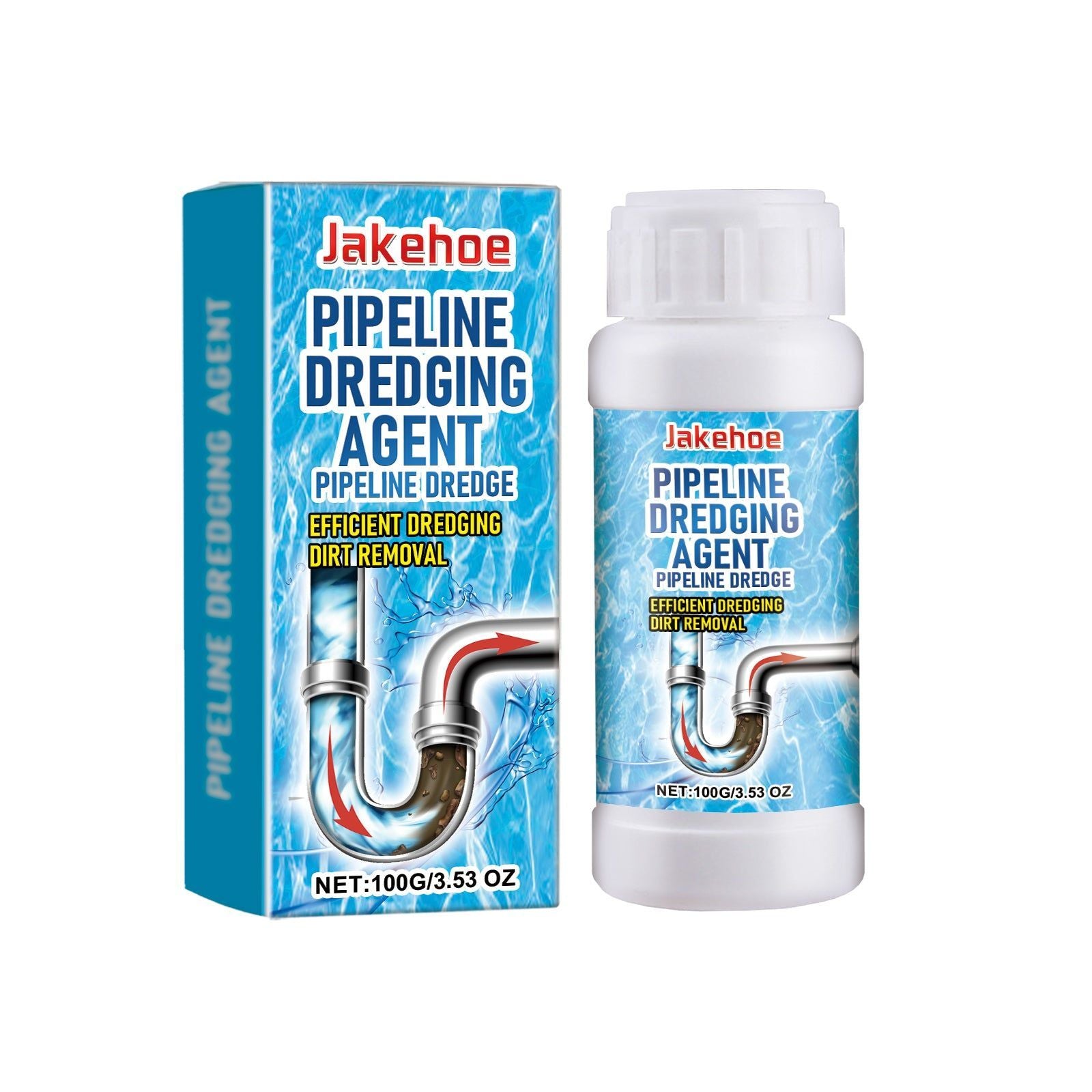 Pipe Unclog Agent, Fast Drain Cleaner, Safe, Eco-Friendly, Kitchen Bathroom ,100g