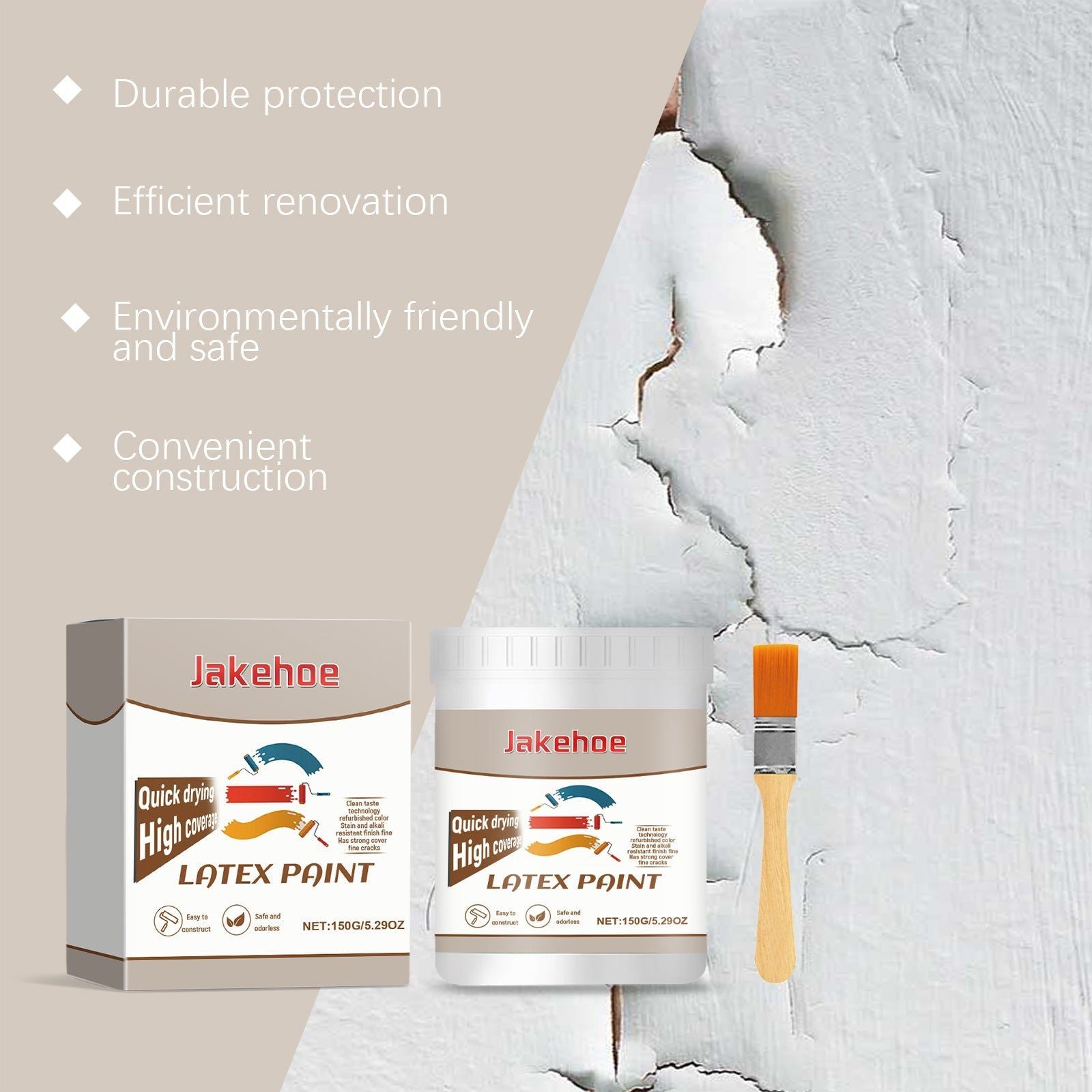 Transform Your Walls with Wall Renovation Paint, Easy DIY, Moisture Resistant, Cover Stains ,1set