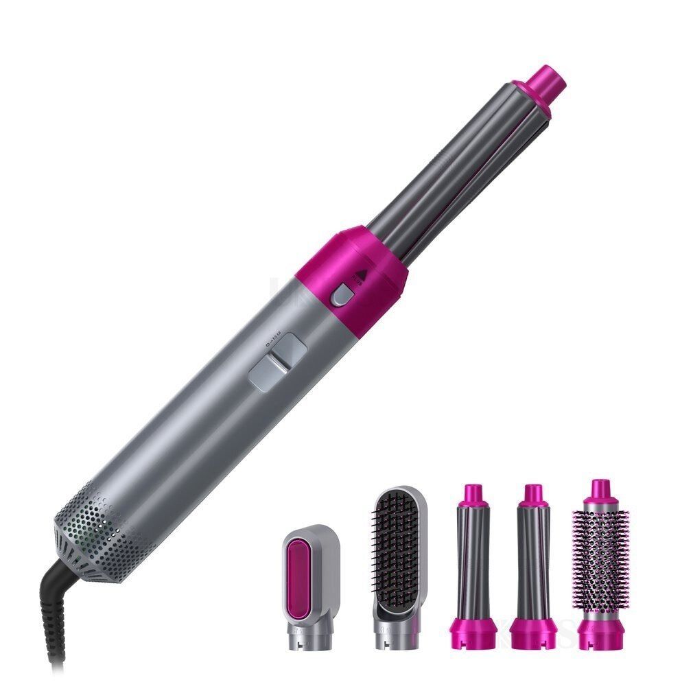 5 In 1 Multi Functional Hair Dryer Comb Straightening Iron And Curling Rod