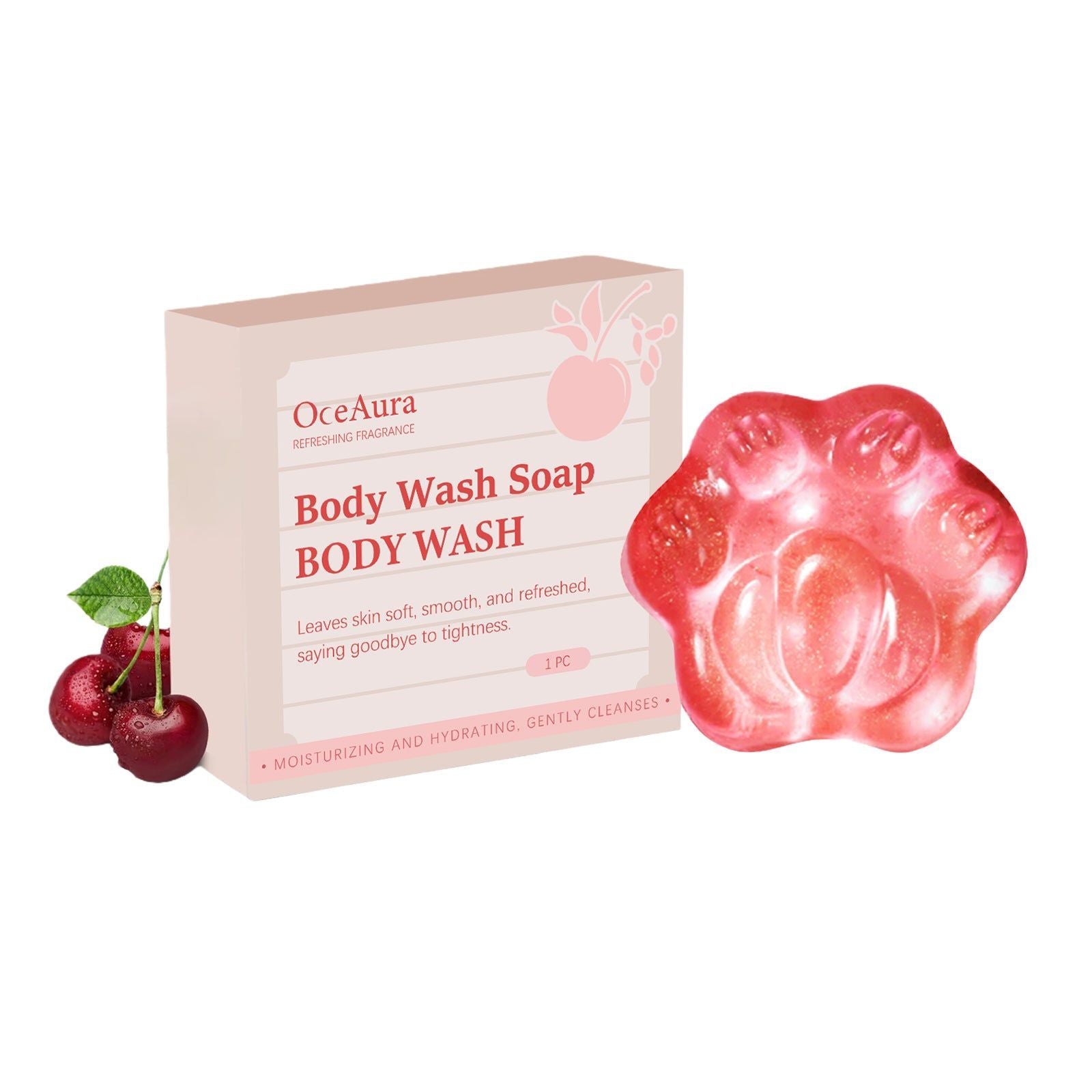 Cherry Body Wash, Hydrating Moisturizer, Rejuvenating Daily Cleanser ,100g