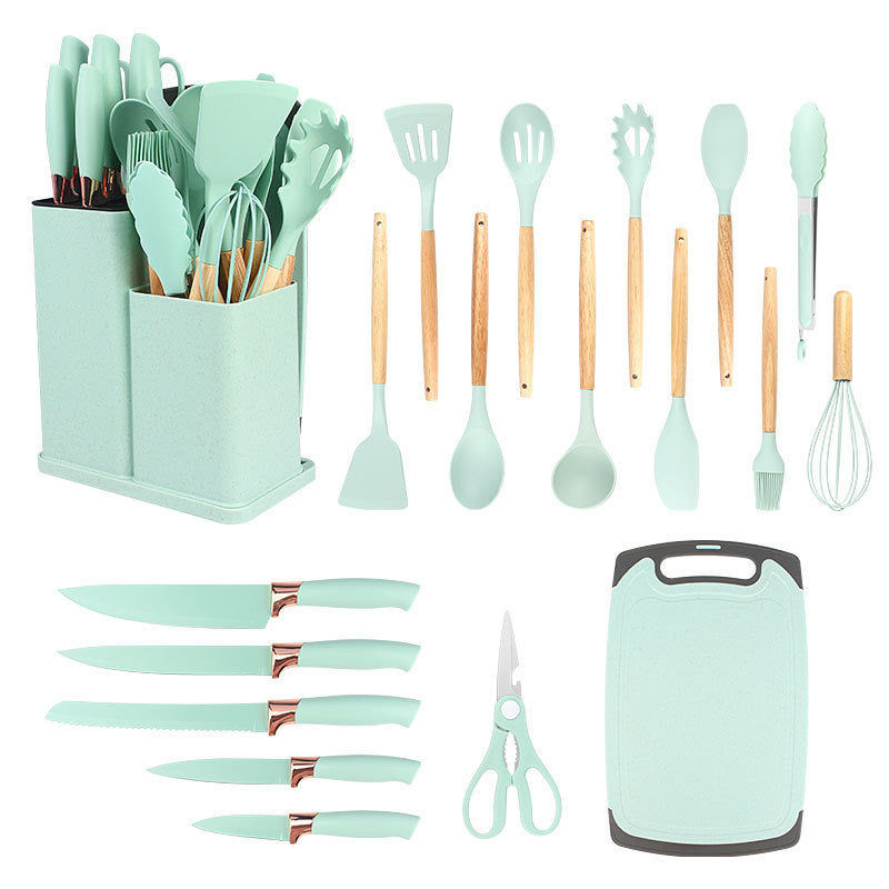 19-Piece Silicone Kitchen Utensil Set