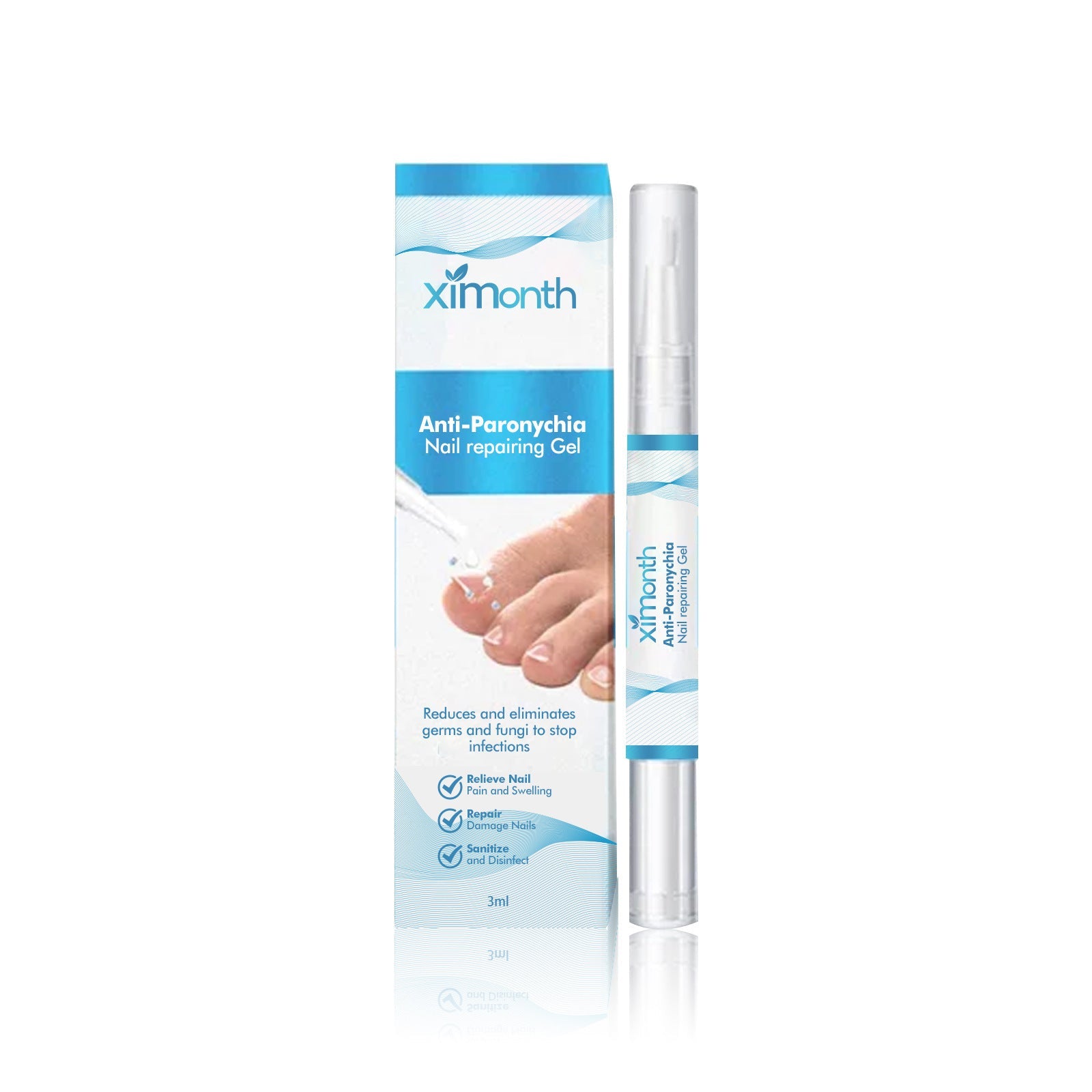 Anti-Paronychia Nail Repair Gel, Fast Pain Relief, Fungal & Bacterial Care, Nail Strengthening, Healthy Nail Care ,3ml