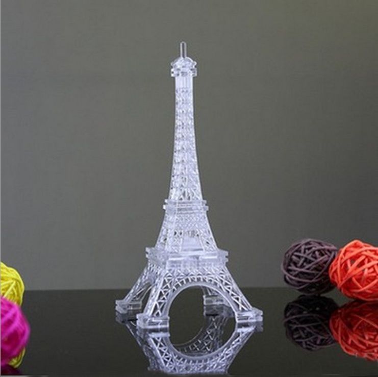 Eiffel Tower Night Light Color Changing Desk LED  Lamp Romantic Bedroom Ornament