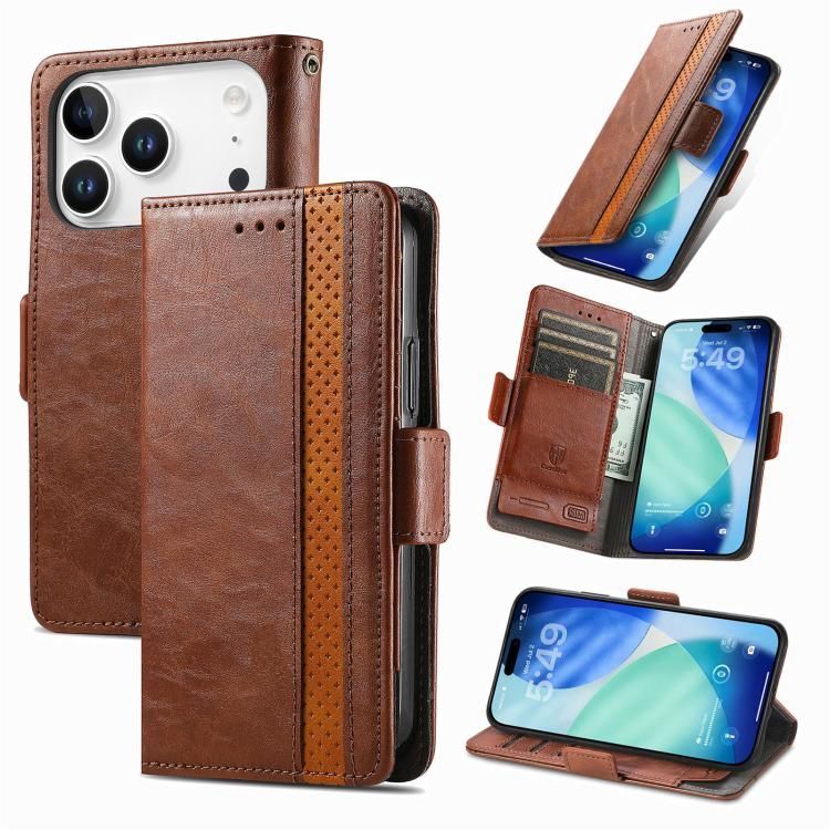 For iPhone 18 Pro Max / iPhone 17 Pro Max CaseNeo Splicing Dual Magnetic Buckle Leather Phone Case