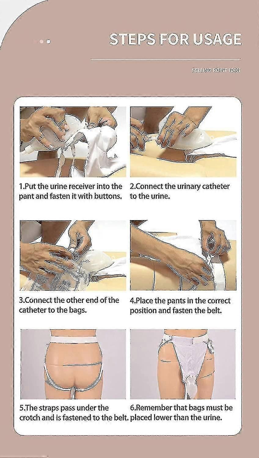 Silicone Urine Collector, 3 Type Optional With 2 Urine Catheter Bags For Elderly Men