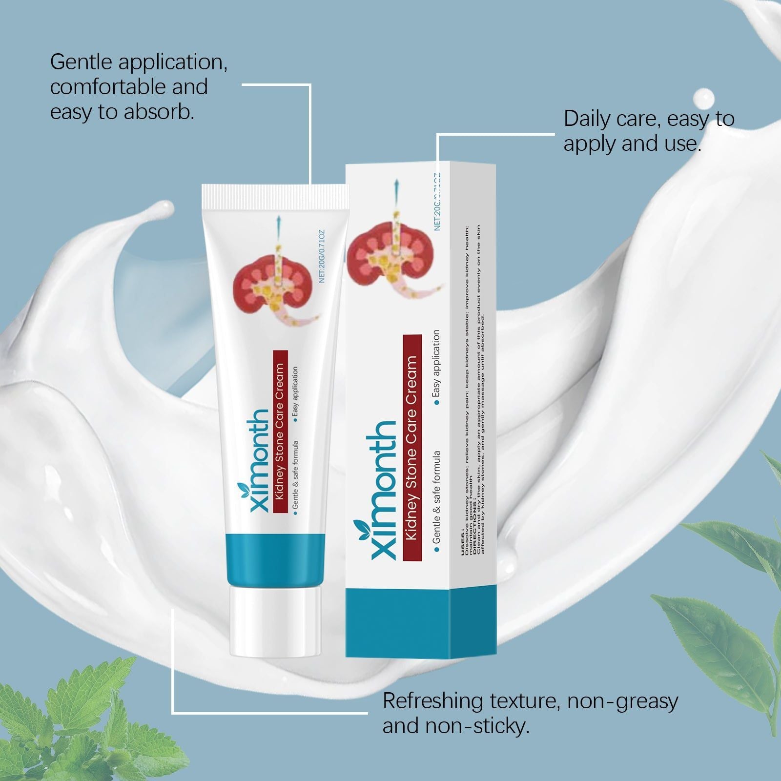 Body Care Soothing Cream, Natural Relief for Discomfort, Moisturizes Skin ,20g