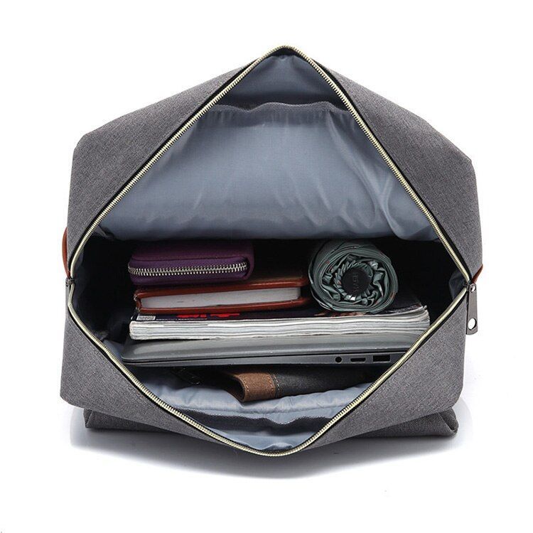 School Backpack Large Capacity Laptop Backpack Canvas Travel Storage Bag Work Knapsack