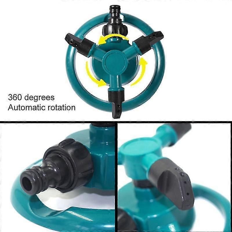Garden Sprinkler Tomatic 360 Degree Rotation Plastic Easy Hose Connection Watering Sprayer For Home