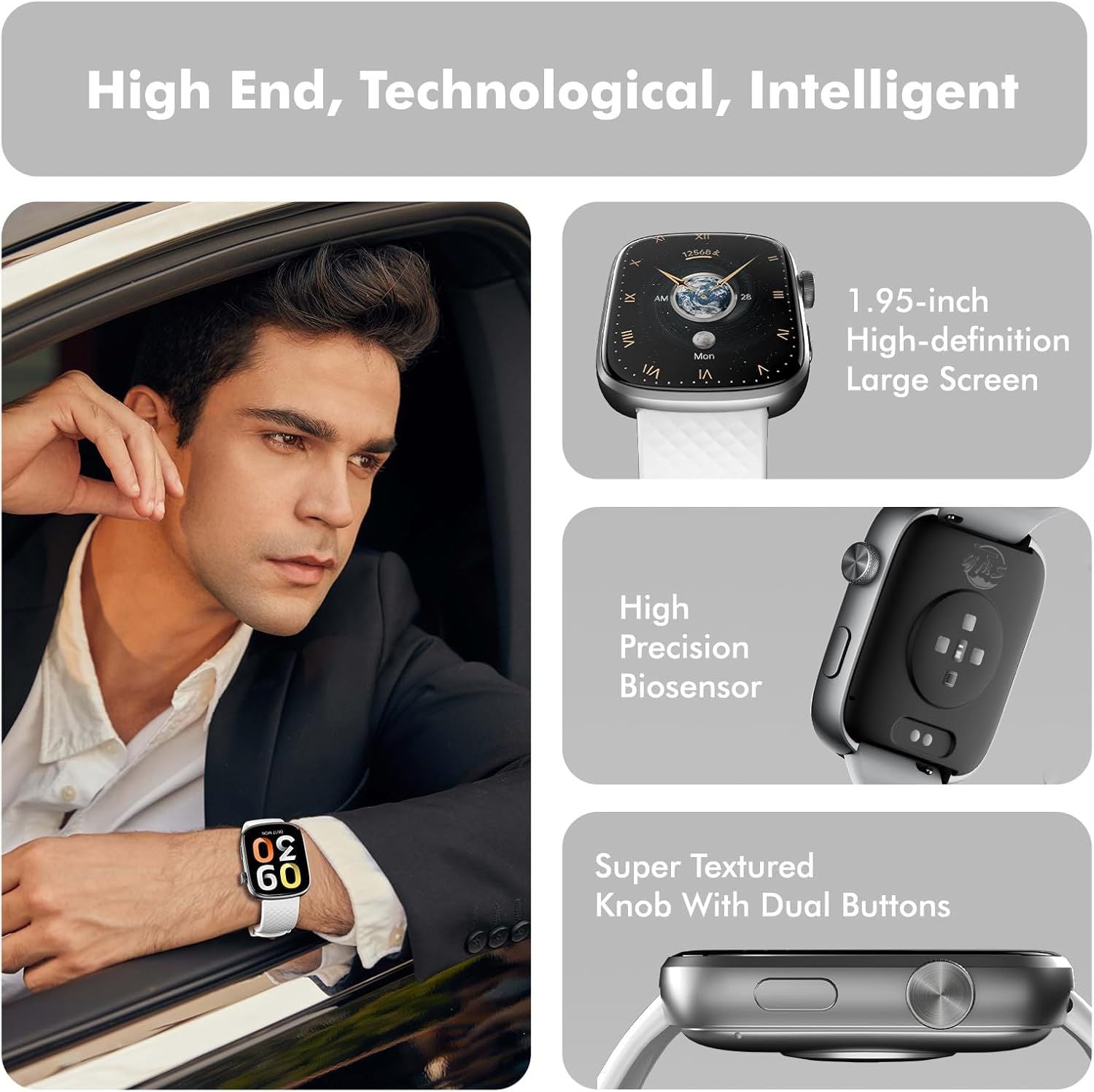 Smart Watch Health Monitoring Smart Bracelet Compatible with iOS Android Phones