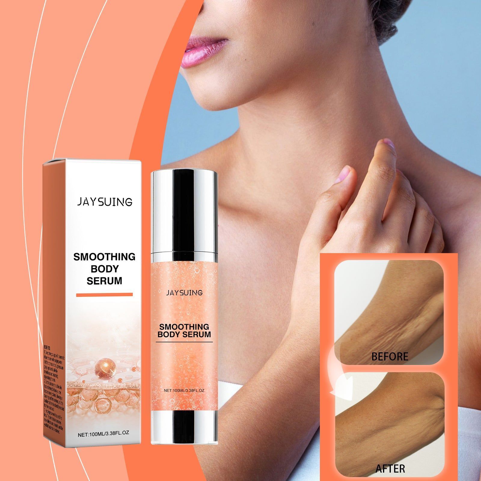 Anti-Freckle Body Essence, Brightening Serum for Dull Skin, Anti-Aging, Hydrating, Repair, Smooth Skin ,100ml