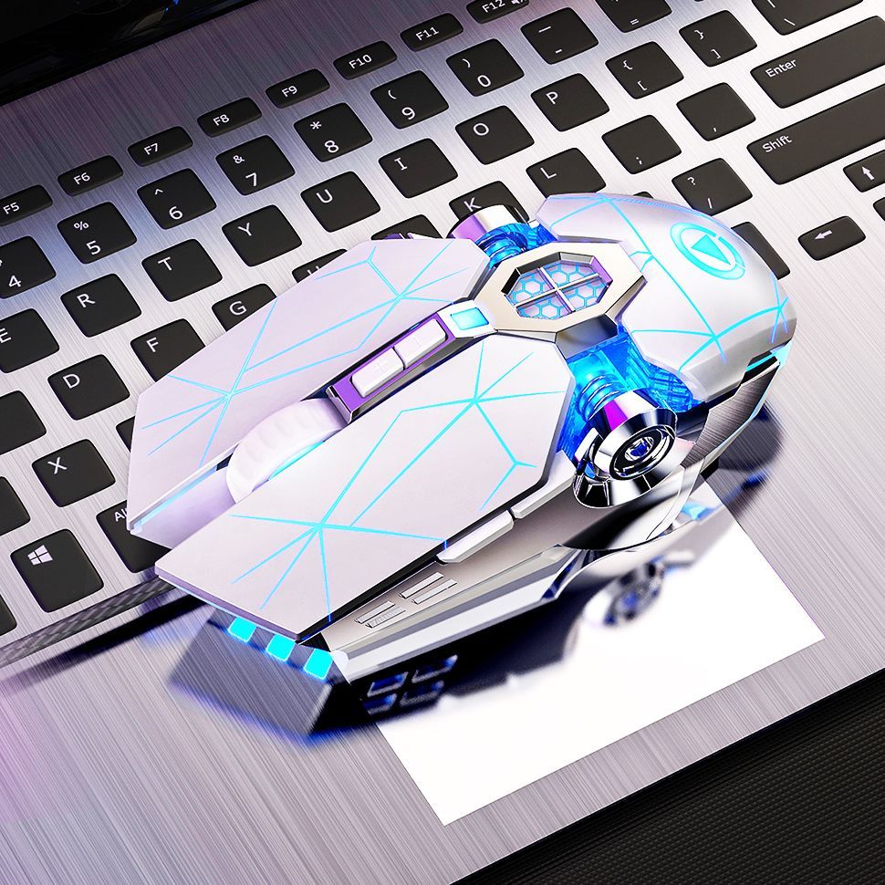 LED Optical PC Computer Wireless Rechargable Mouse For Gamping Competion