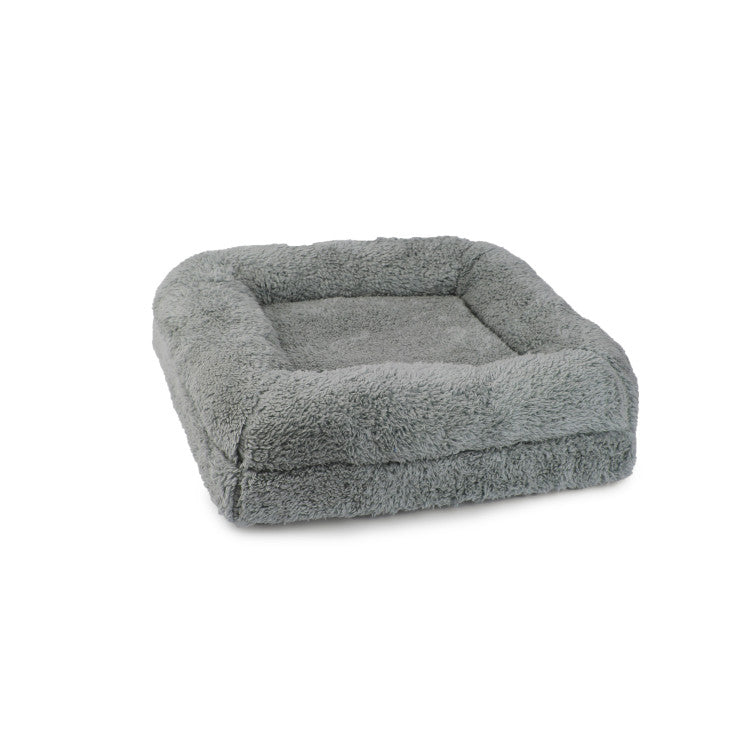 All For Paws Lambswool 2 in 1 Cat Castle - Grey