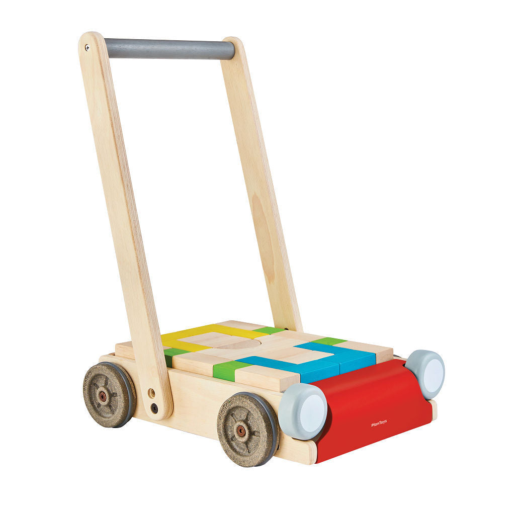 مشاية الأطفال من PlanToys — لعبة دفع خشبية للأطفال الصغار