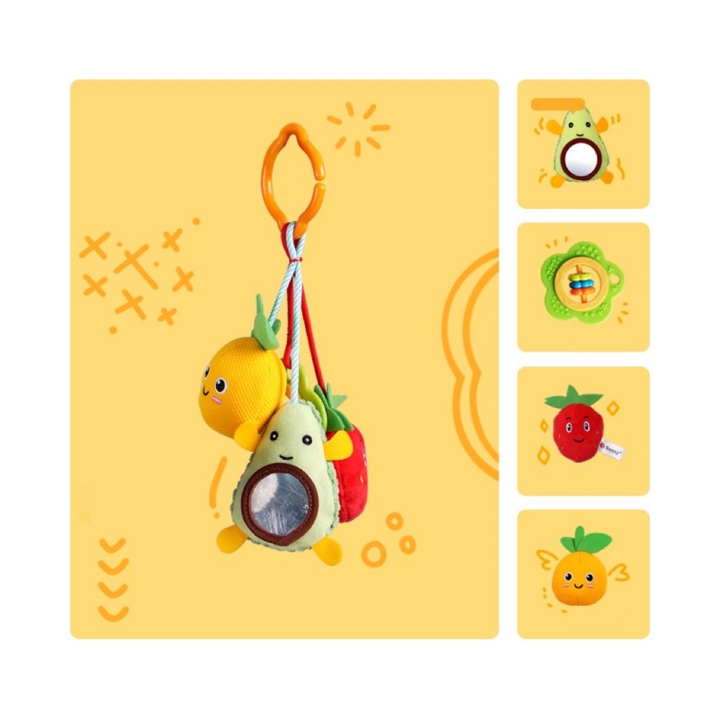 Baby Stroller Toys Hanging Plush Toys Baby Rattle Toys Baby Sensory Toys Teether