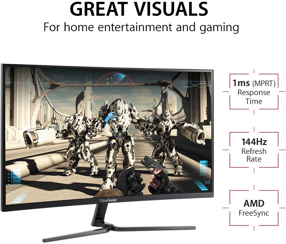 Viewsonic VX2458-C-MHD 24" Full HD 144 Hz Curved Gaming Monitor