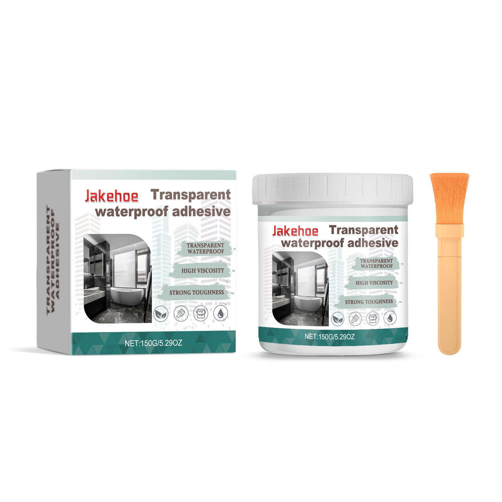 Premium Waterproof Sealant, Multi-Functional Transparent Adhesive for Home, Outdoor, Leak Proof, Wear-Resistant ,1 set
