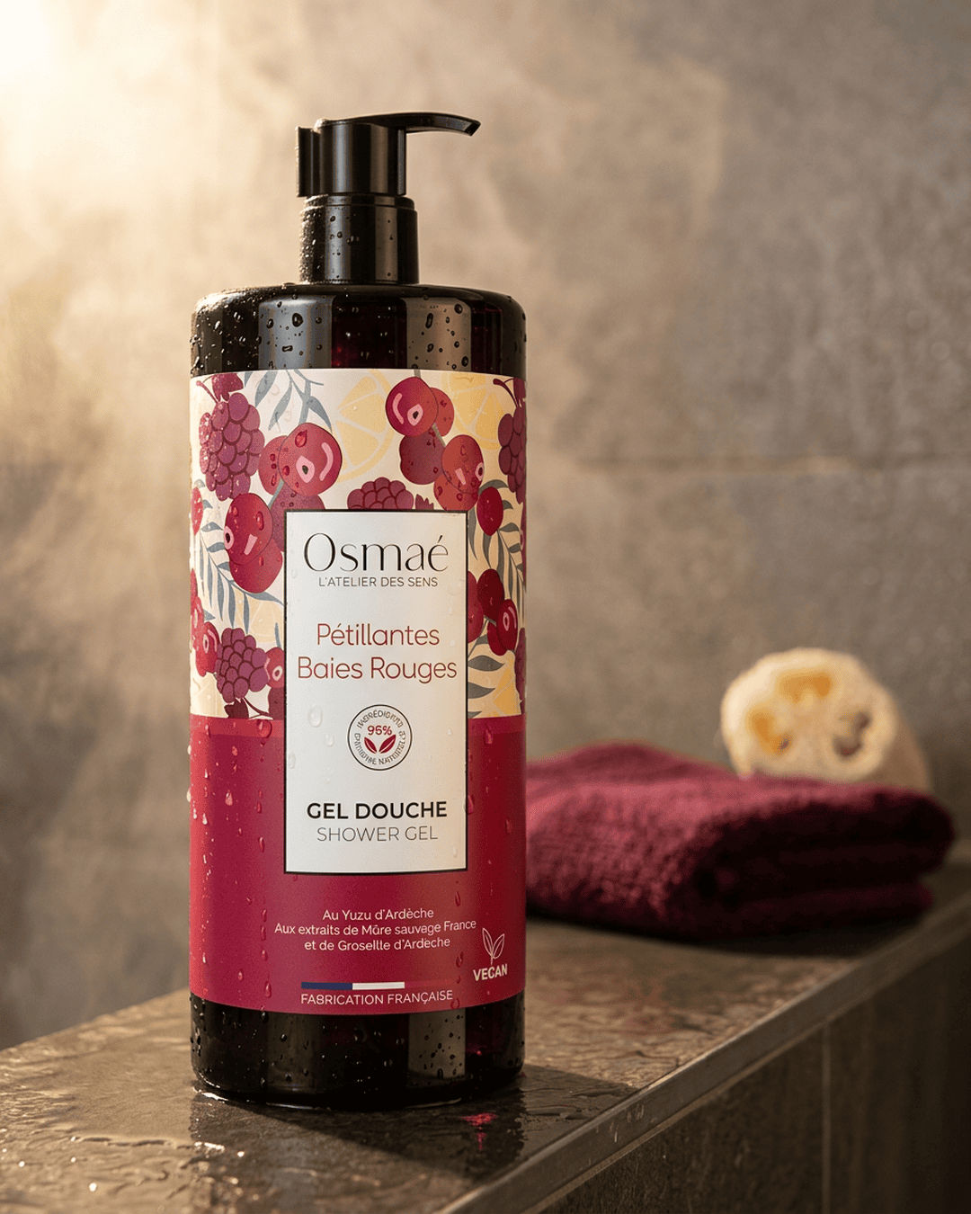 Osmaé Pétillantes Baies Rouges Shower Gel