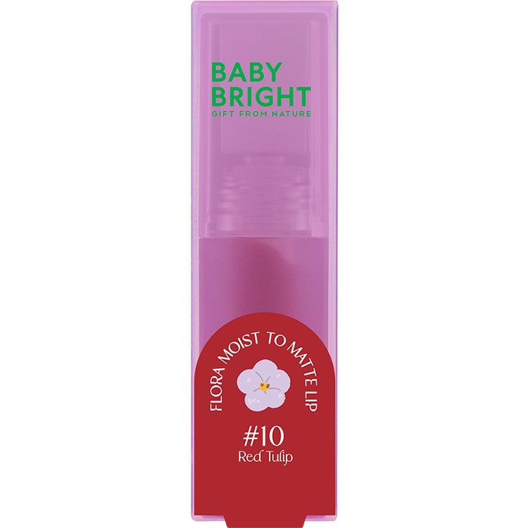 Flora Moist to Matte Lip 3g Baby Bright (M) #10 Red Tulip