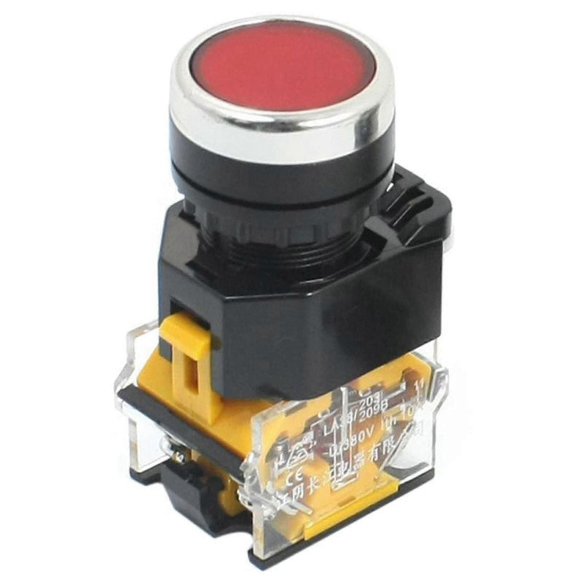 10pcs 22mm Momentary Push Button Switch 10A 380V DPST