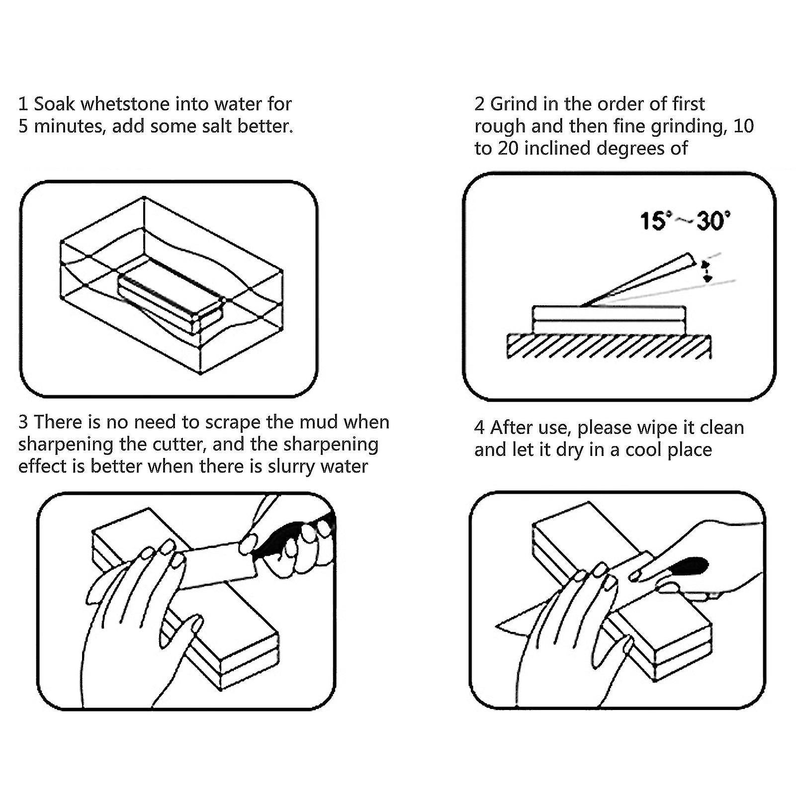 Premium Whetstone Cut Sharpening Stone Set - 400#/1000# & 3000#/8000# Grits, Professional Cutter Sharpener Kit with Non-Slip Base and Angle Guides