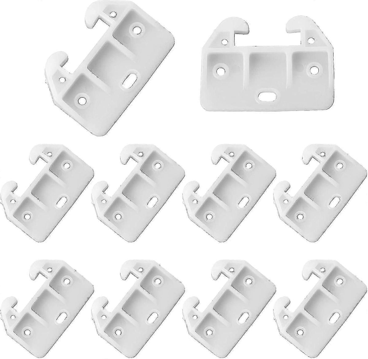 10pcs Plastic Drawer Slide Guides for Cabinet and Dresser Repair