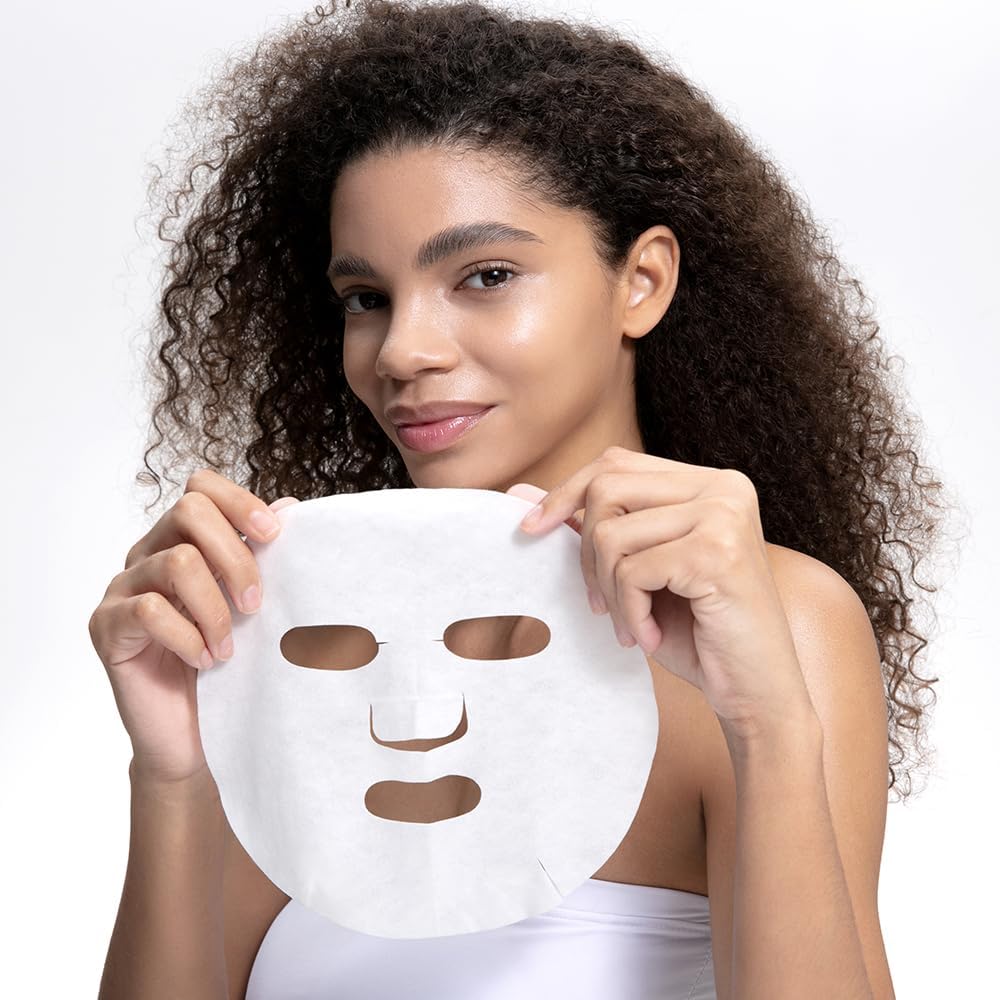 Deep Calming Facial Sheet Mask, Sensitive Skin Soothing Serum Moisturizing Skincare (Pack of 5)