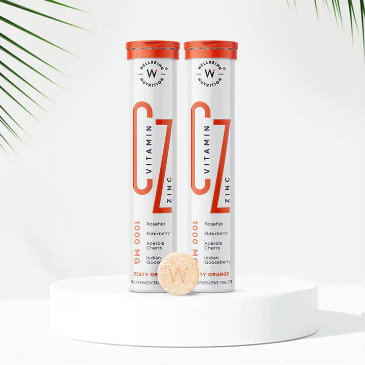 Wellbeing Nutritions ORGANIC VITAMIN C + ZINC, 16 Tablets