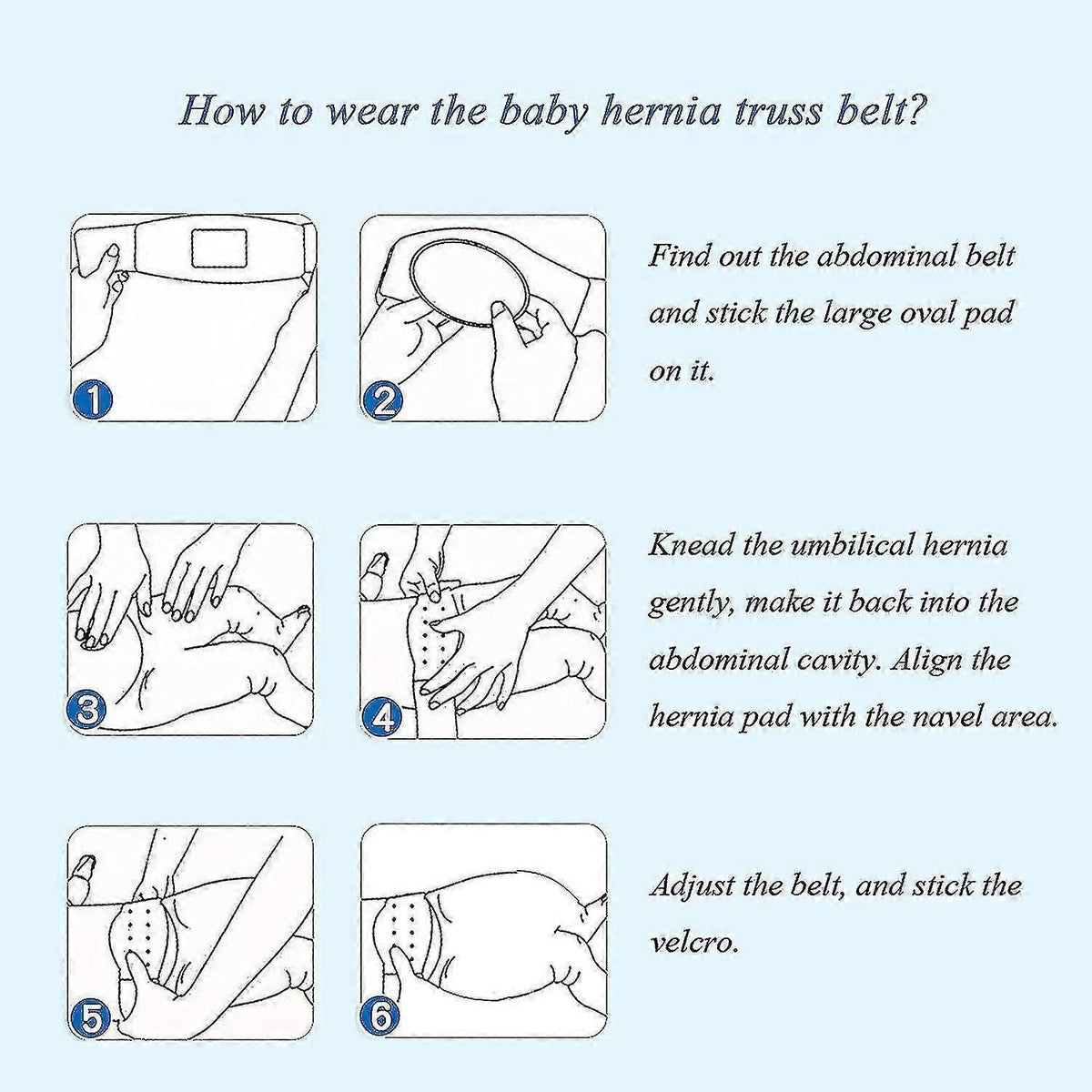 Adjustable Umbilical Hernia Support Belt for Babies