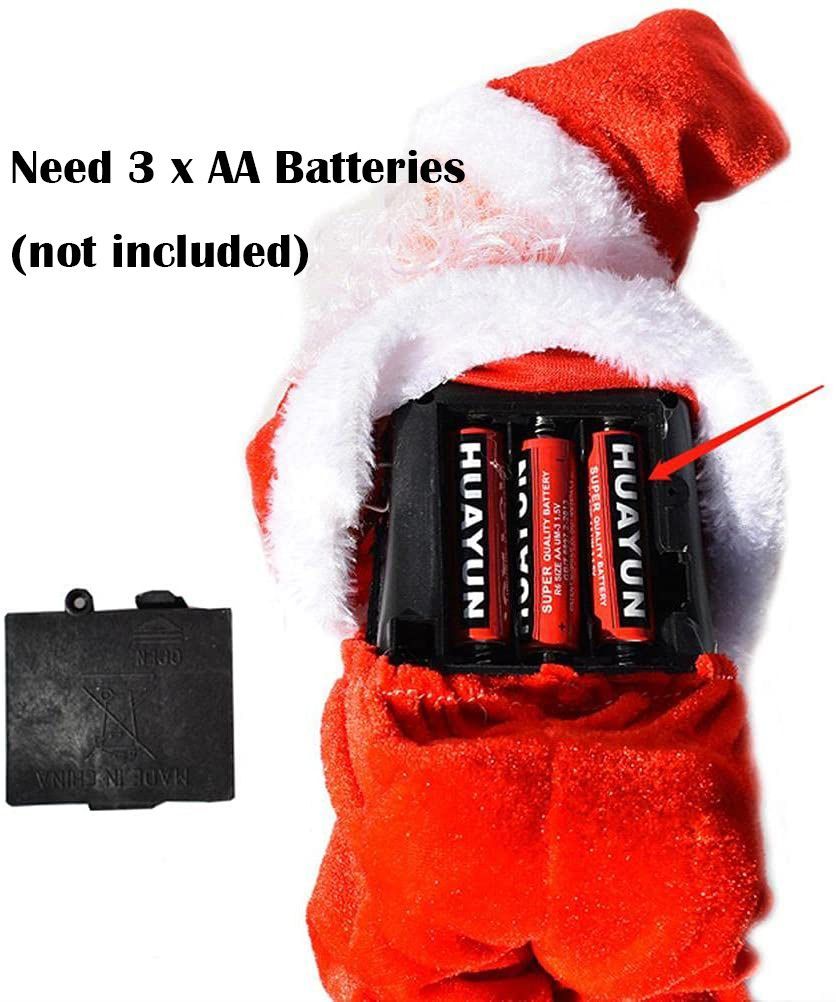 Electric Christmas Santa Claus Toy Hip Shaking Dancing Xmas Santa Dolls Kids Gift