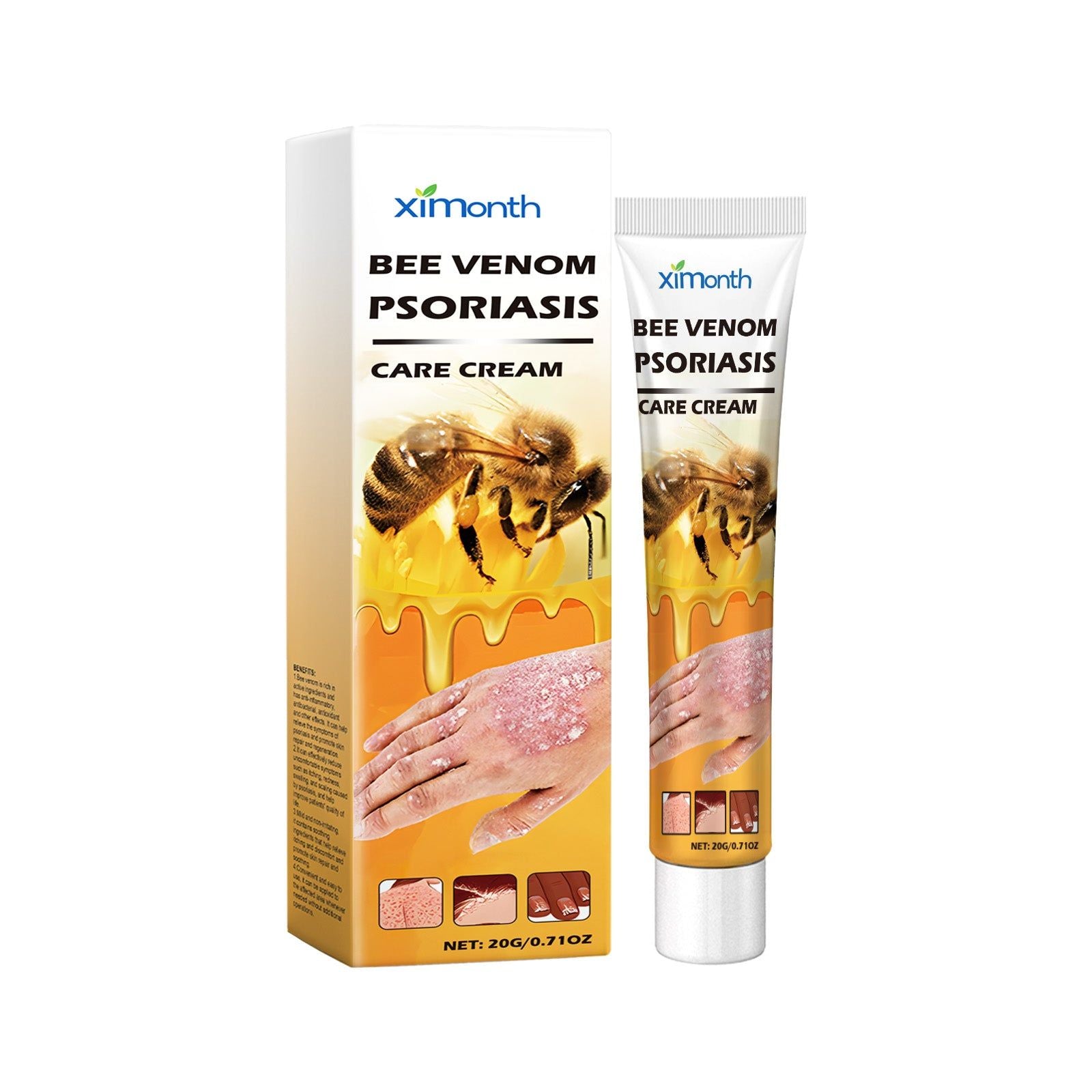 Bee-Venom Moss Care Cream for Skin Repair, Moisturizes, Soothes Itchy Red Hands and Feet ,20g