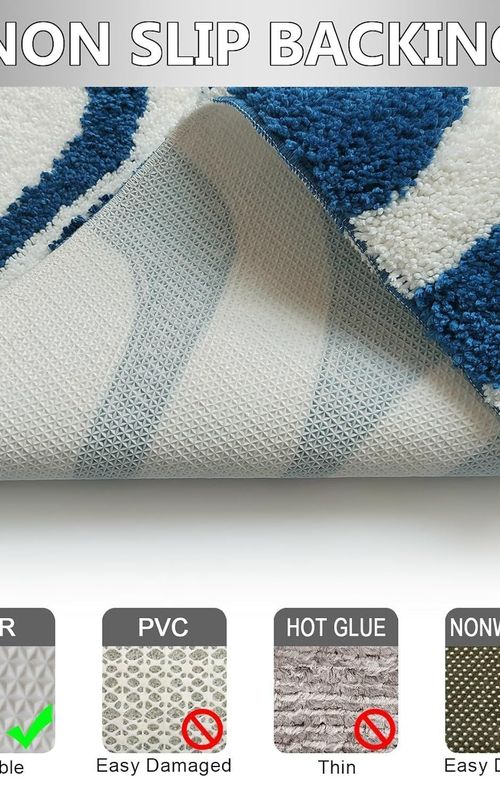 AIESY® Beautiful Microfiber Non Slip Bath Mat for Bathroom