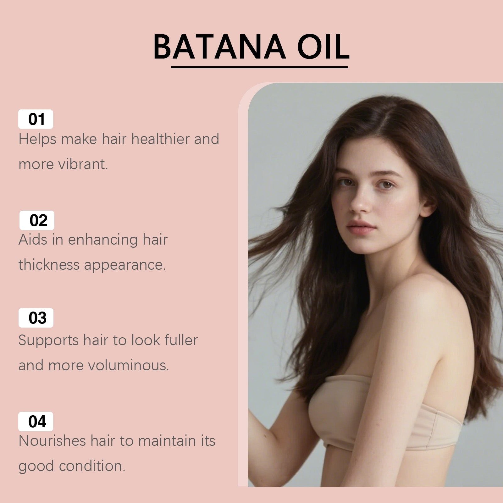 Batana Hair Oil, Natural Hair Protection Oil for Strong, Lustrous, Moisturized Hair ,120g