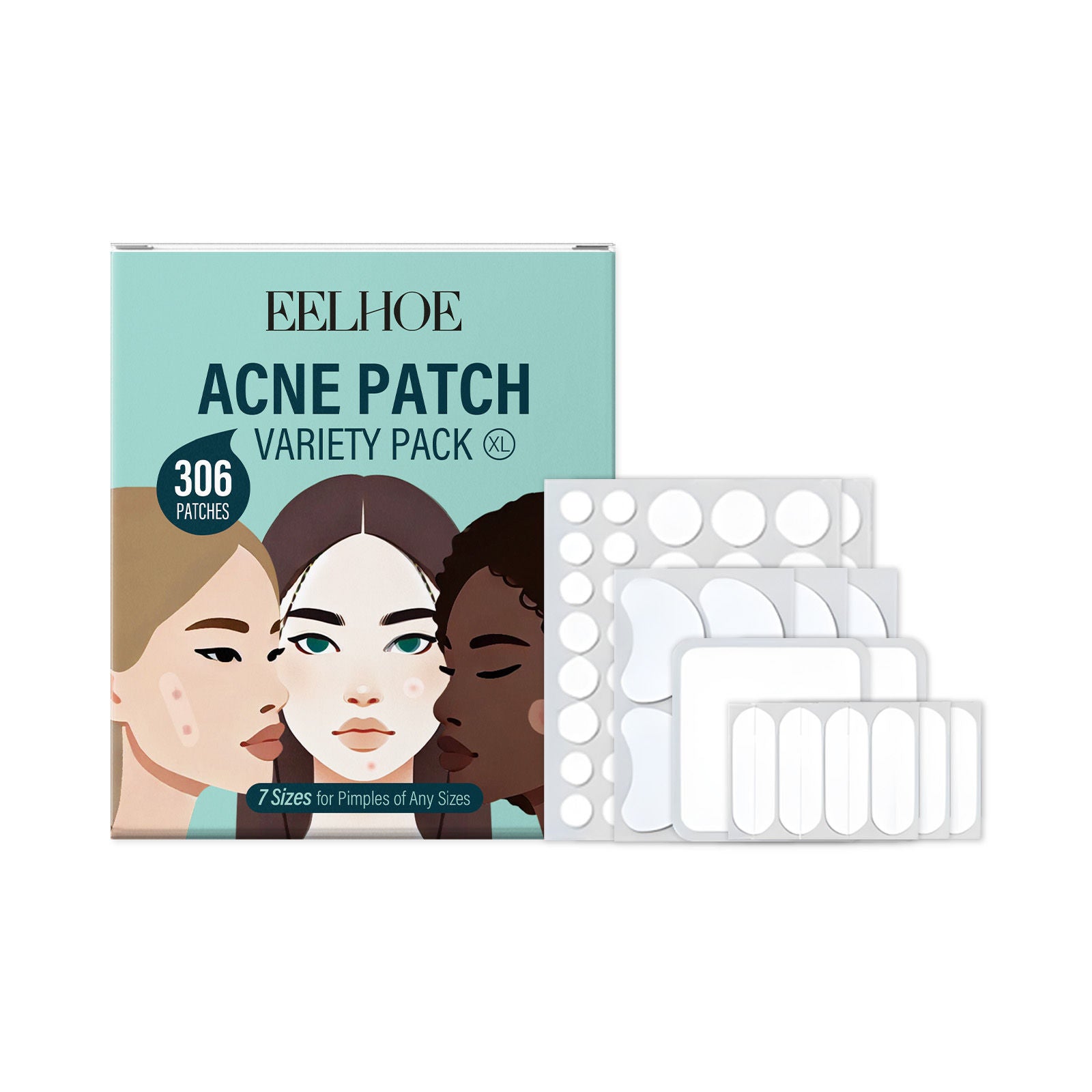 Acne Patch Skin Care Set, Clear Pores, Oil Control, Gentle & Soothing ,306pcs