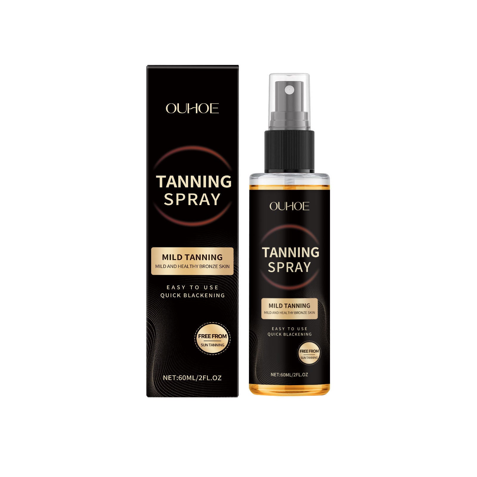 Brightening Black Mist, Long-Lasting Moisturizer, Body Care, Skin Tone, Lightweight, Natural Glow ,60ml