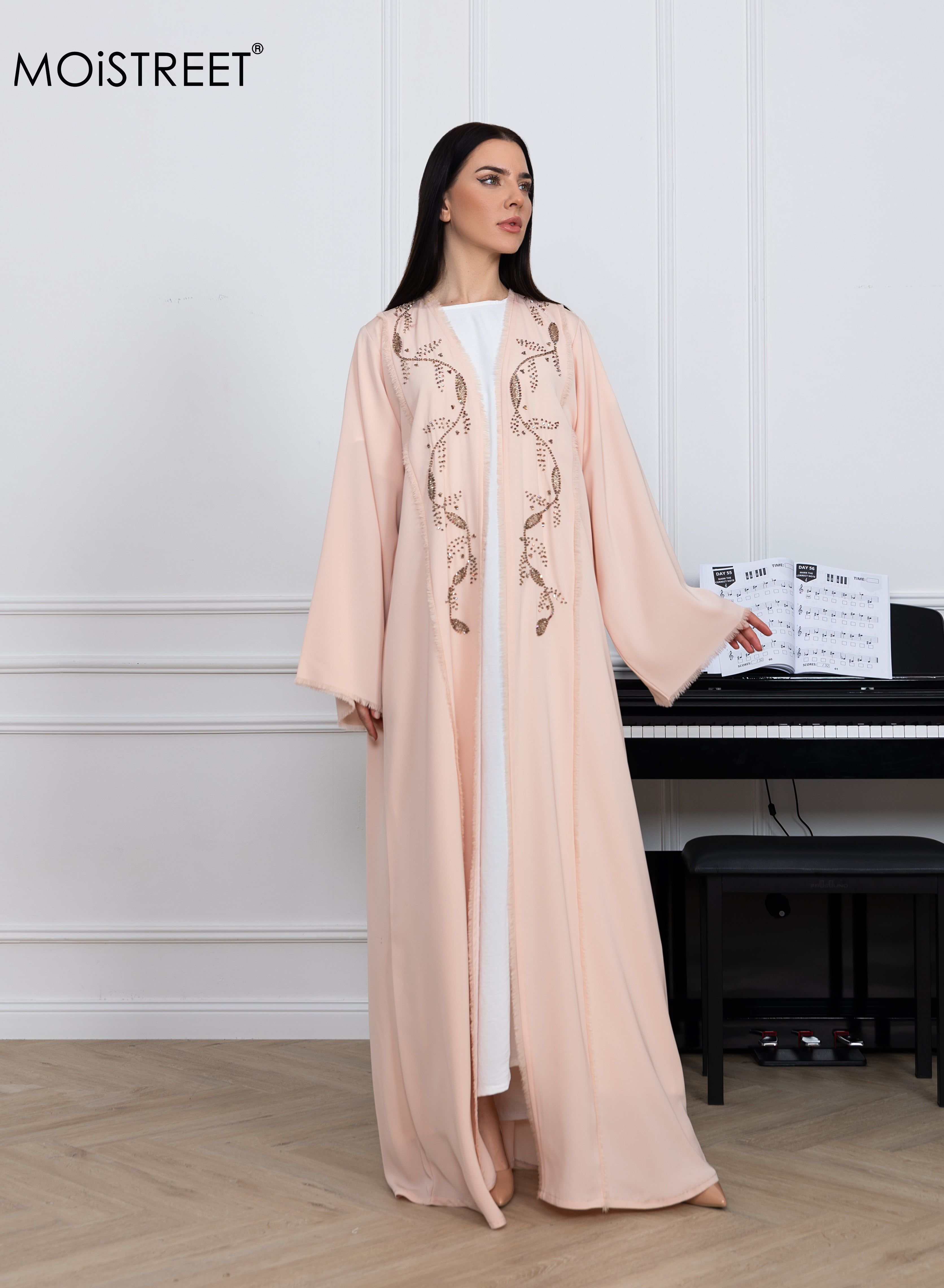 MOiSTREET Nida Embroidery Abaya