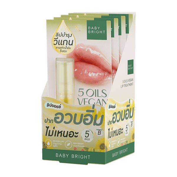 5 OILS VEGAN LIP TREATMENT 2.5G BABY BRIGHT (M)
