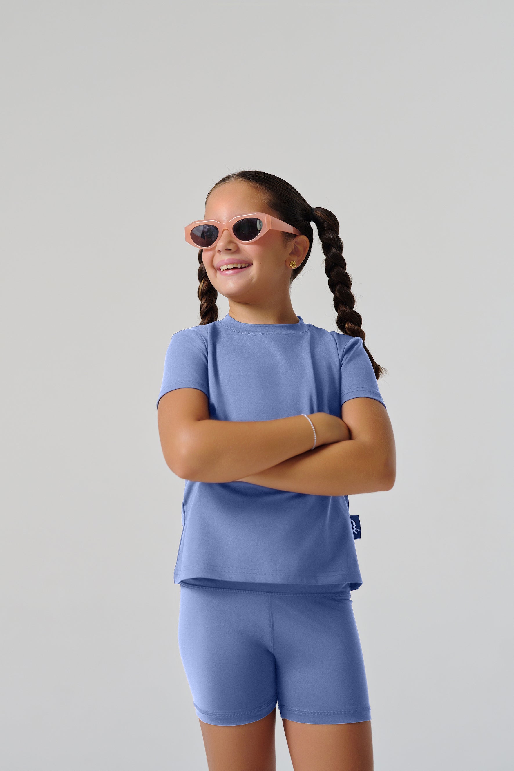 شورتات الدراجات "MULU Classic" للأطفال - أزرق فاتح