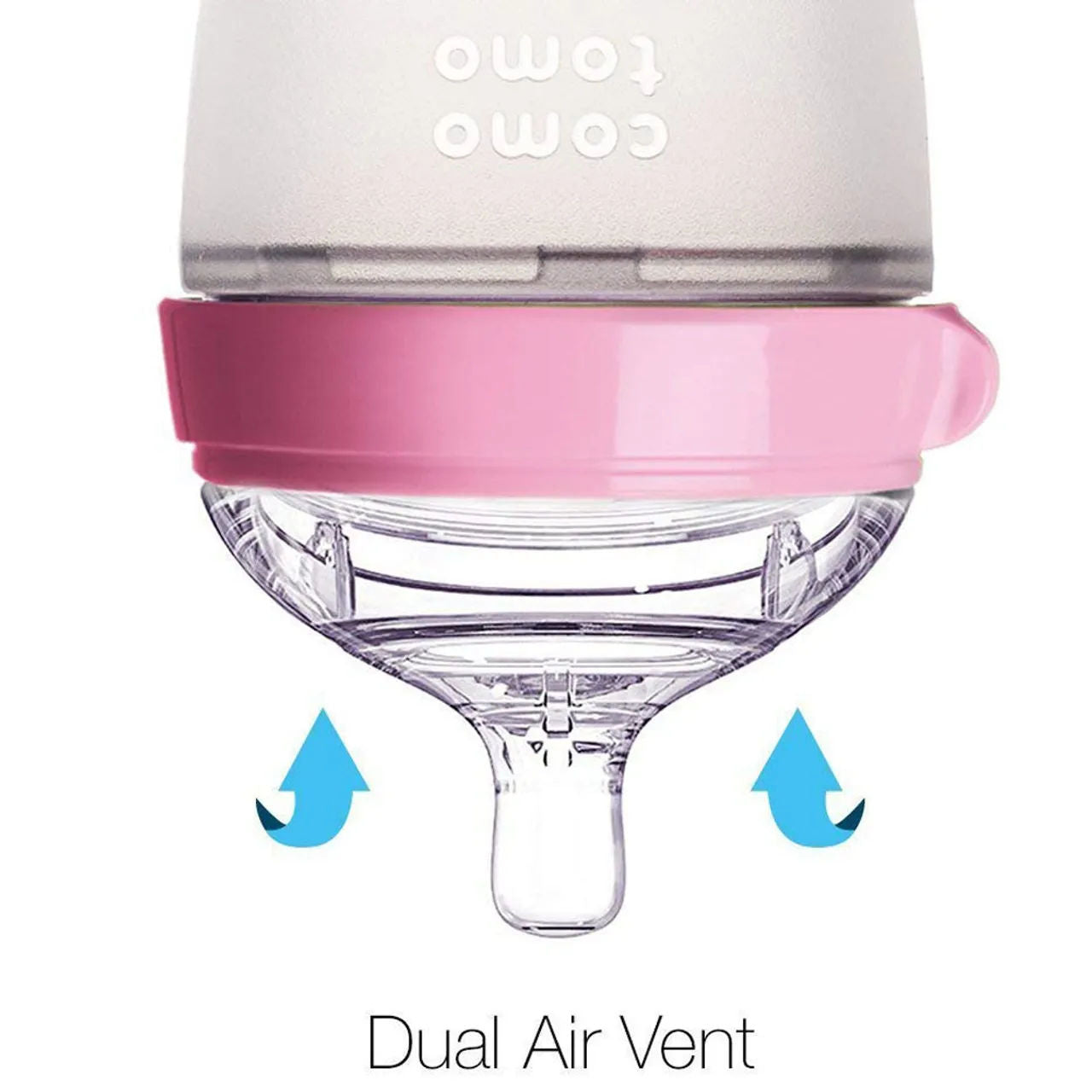 Comotomo - Natural Feel Baby Bottle Single Pack - Pink -150ml