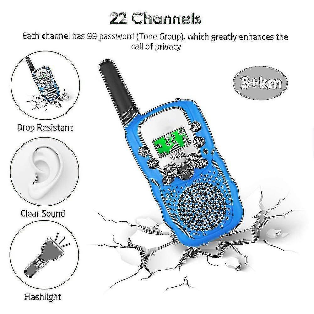 Kids Walkie Talkie Long Range Communication Toy with Flashlight