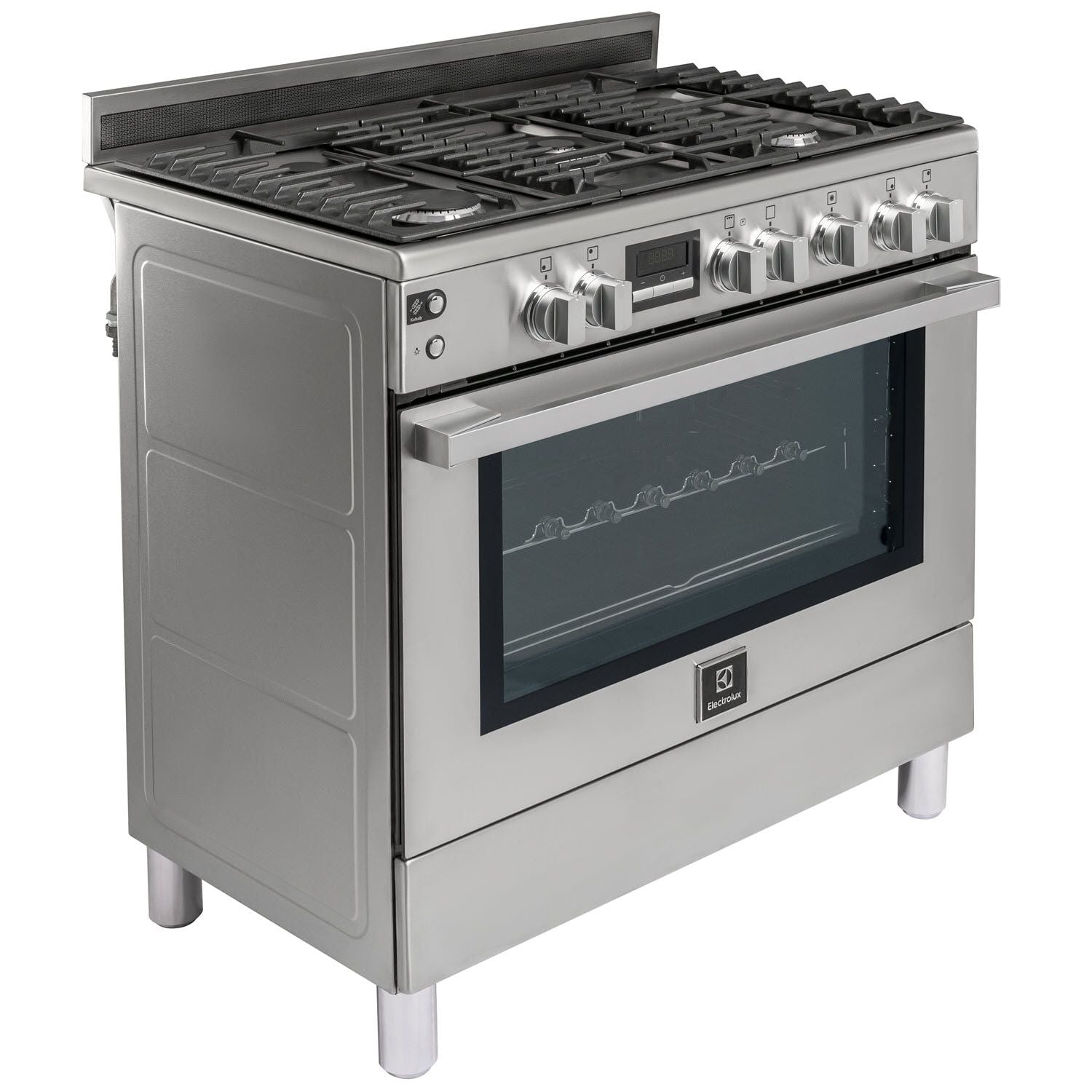 Electrolux EKG9241Z7X UltimateTaste 700 Gas Cooker with Gas Oven & Rotisserie, 5 Burners, 90cm