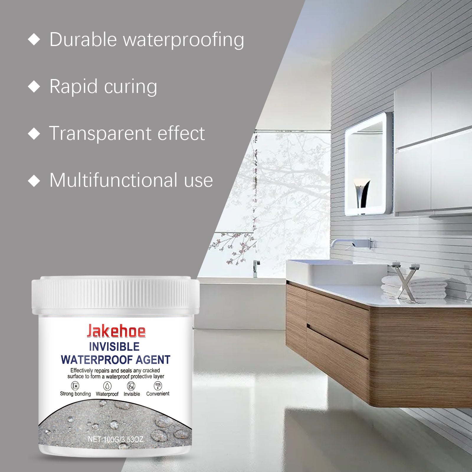 Waterproof Coating Sealant, Leakproof, Water-Resistant, Easy DIY Repair ,1set