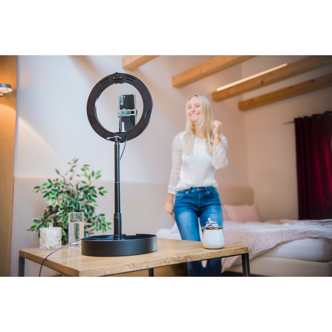 HAMA 4642 SPOTLIGHT102 LED RING LIGHT, FOLDABLE, 10.2"