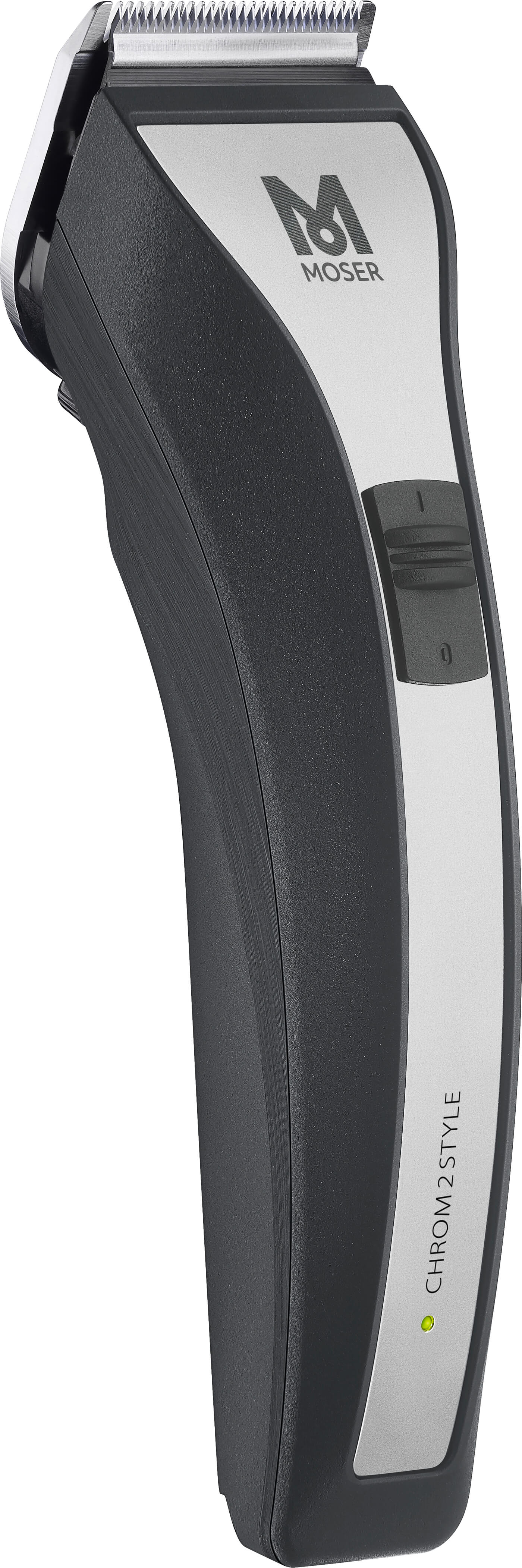 MOSER 1877-0150 Hair Clipper Chrom2Style Black-Silver 3 Pin