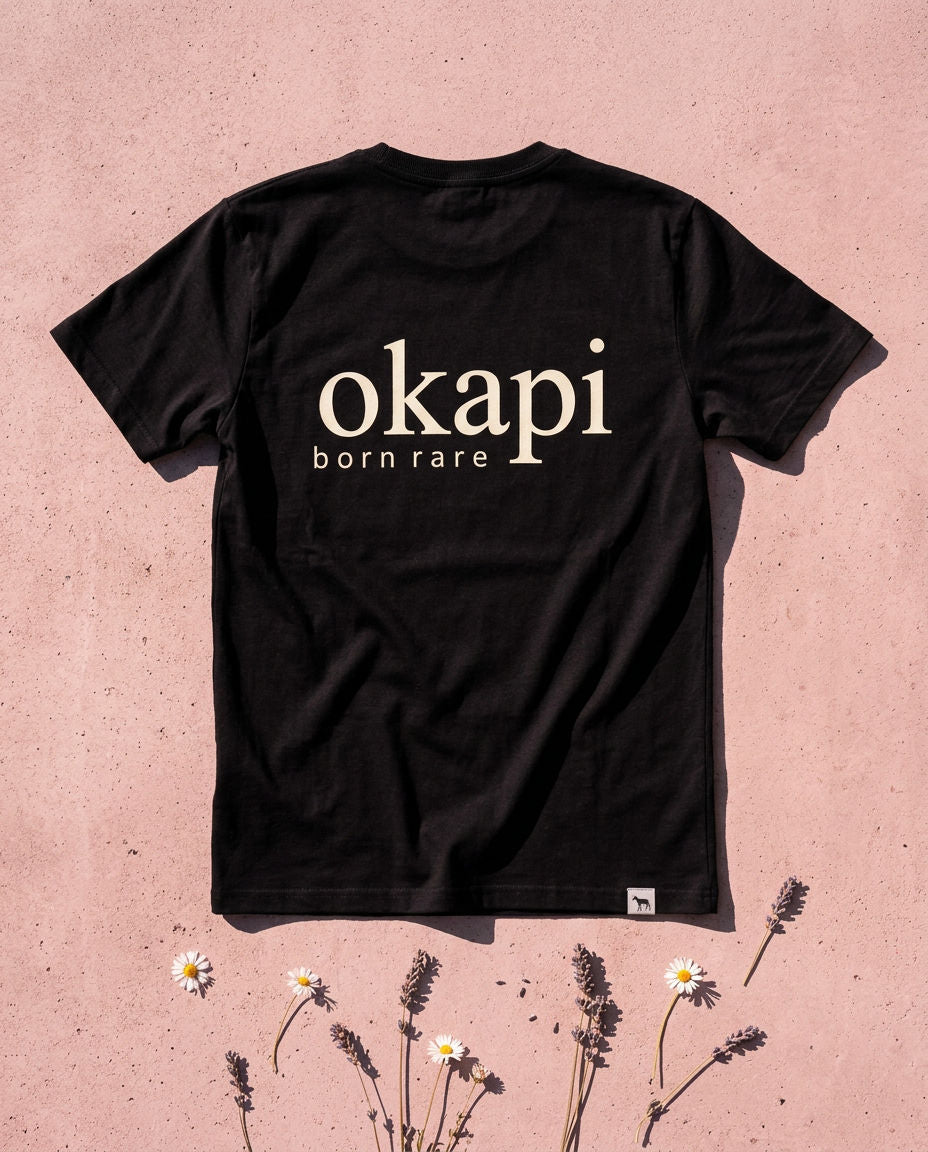 Okapi Black Born Rare T-Shirt