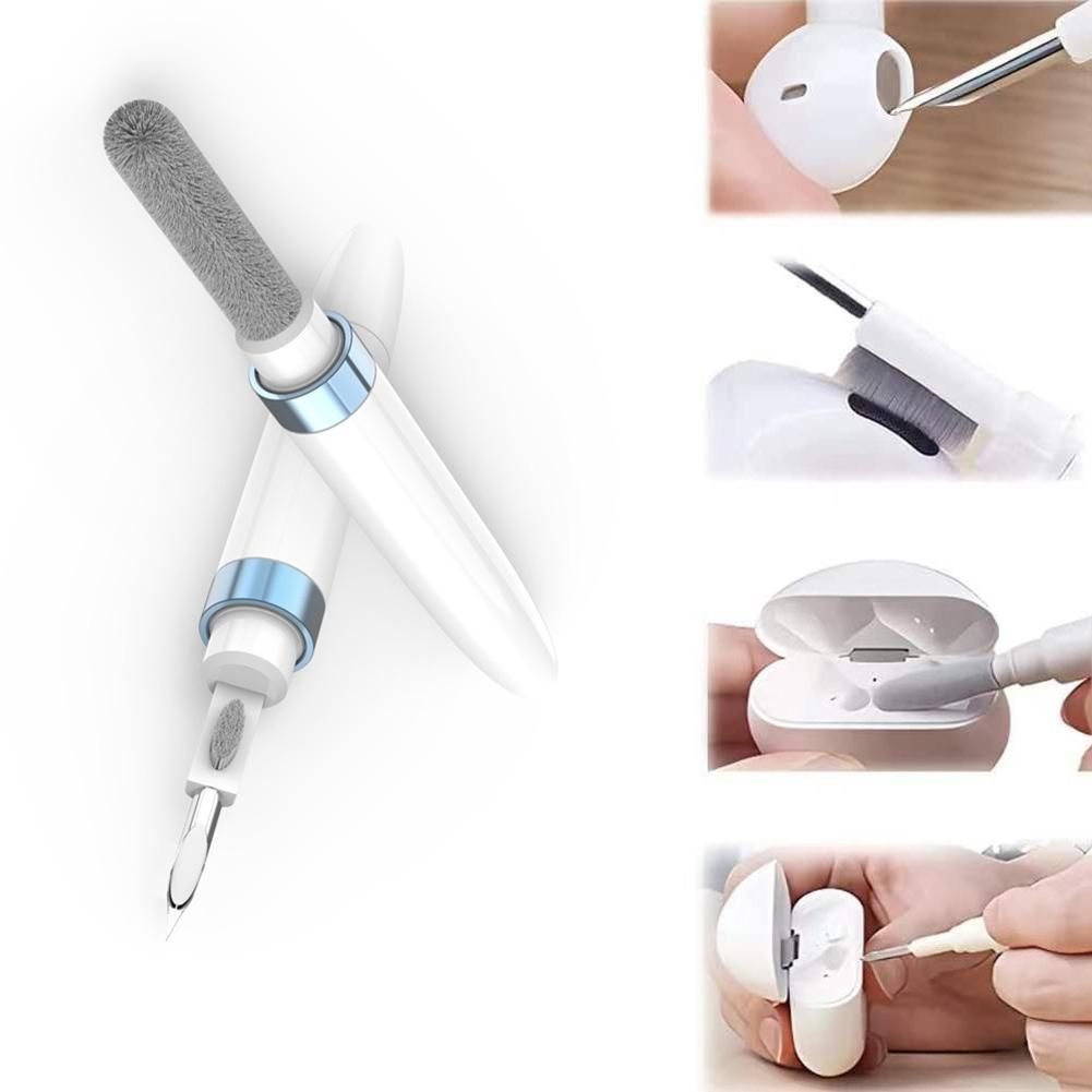 3 In 1 AirPods IPhone Cleaning Kit Tool Cleaning Pen With Flocking Sponge Soft Brush