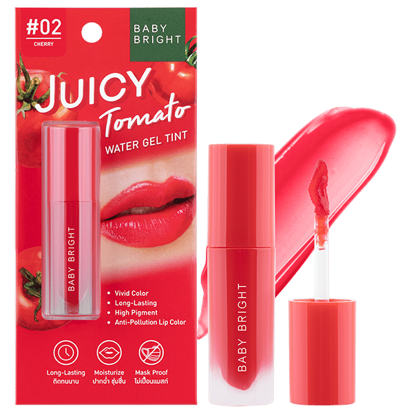 JUICY TOMATO WATER GEL TINT 2.5G BABY BRIGHT (M) #02 CHERRY